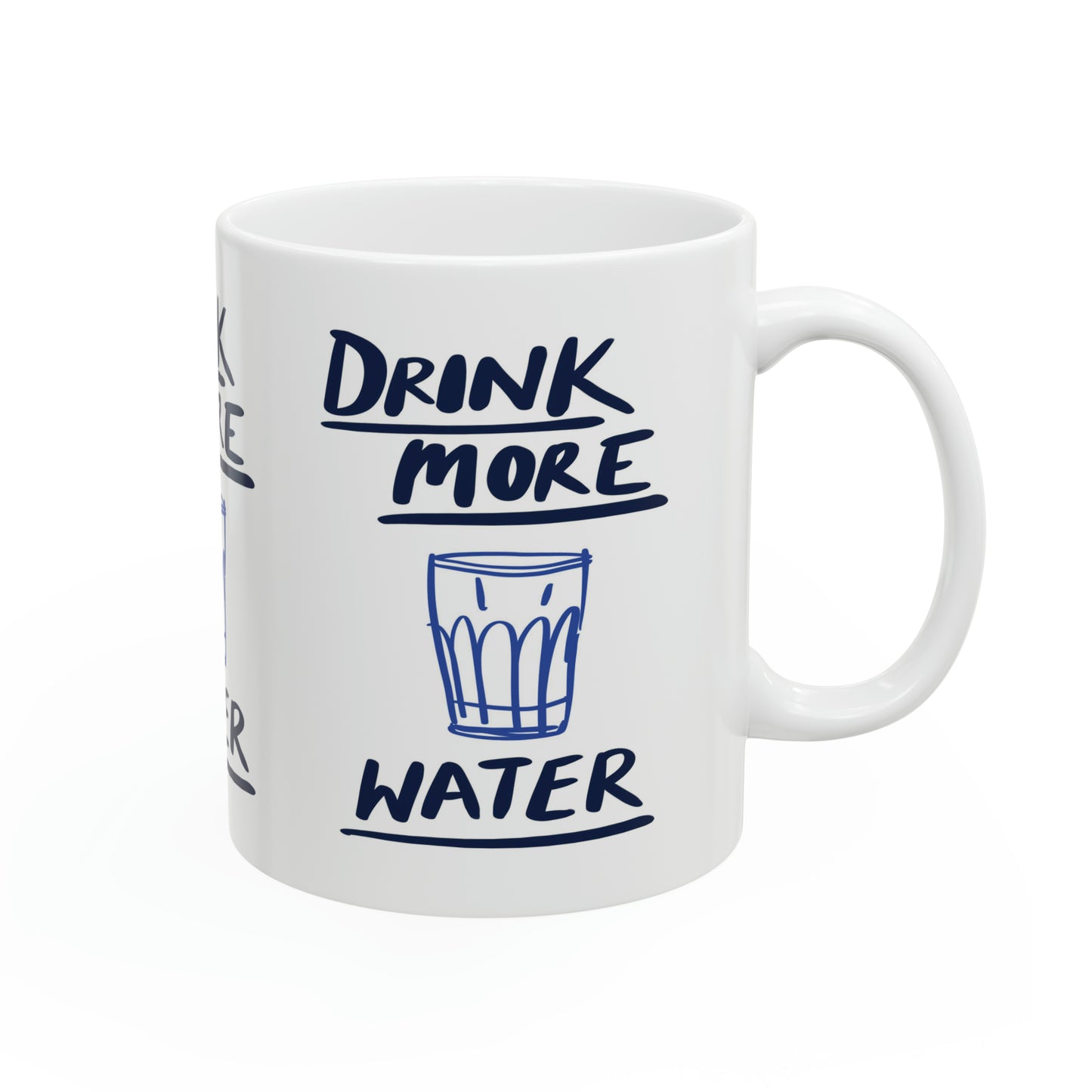 'Drink more water' Ceramic Mug, 11oz