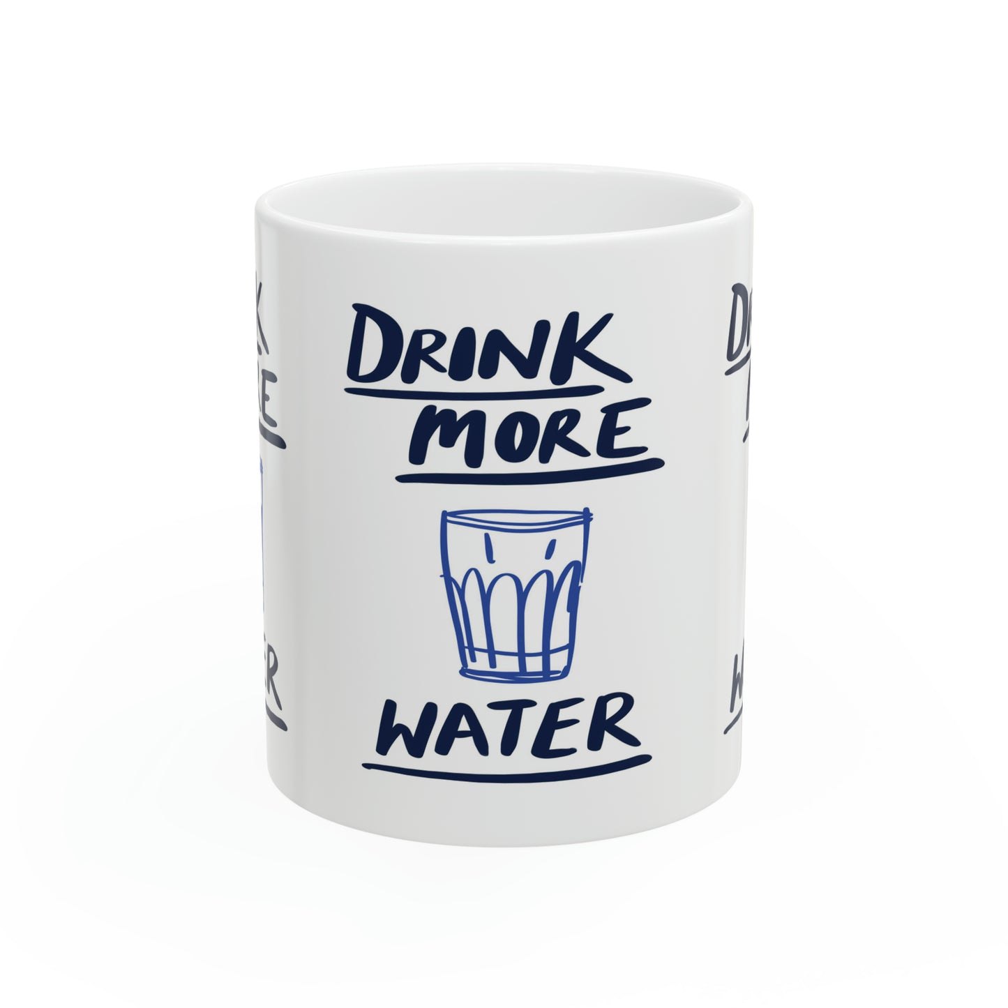 'Drink more water' Ceramic Mug, 11oz