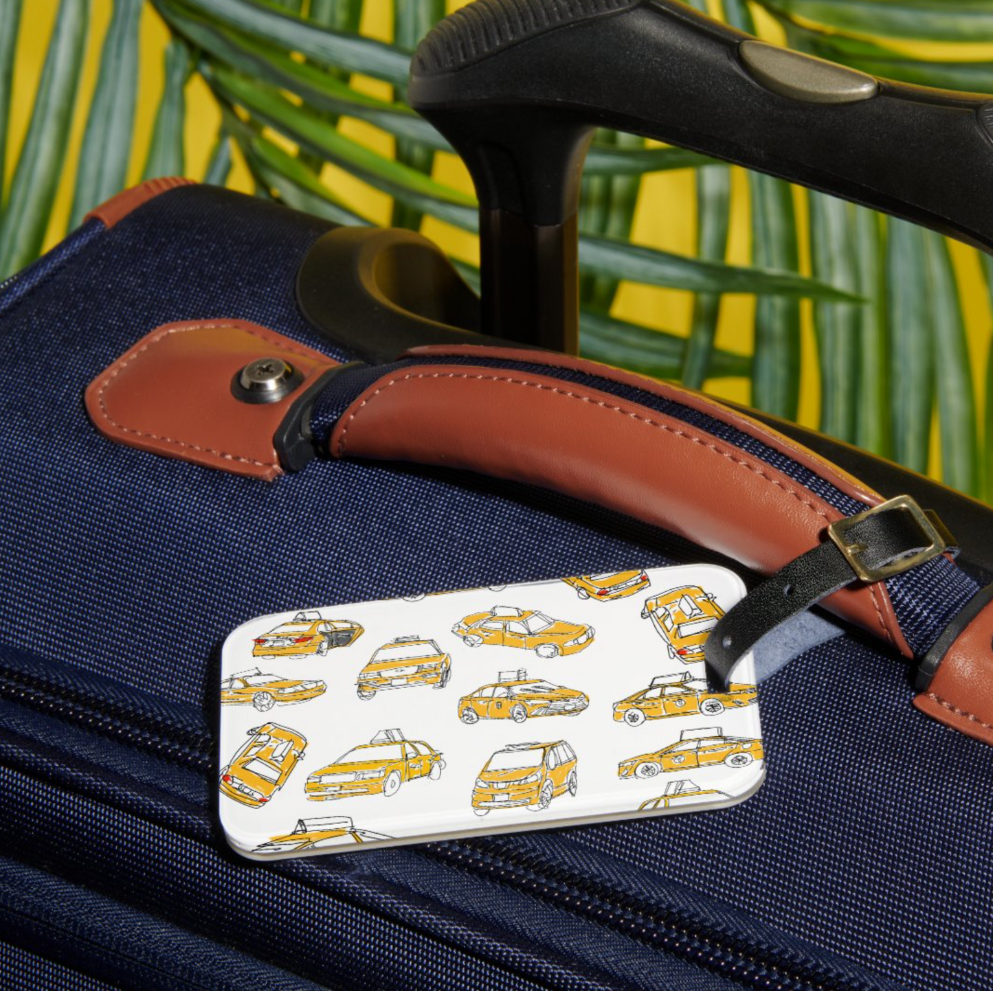 new york taxis -- luggage tags