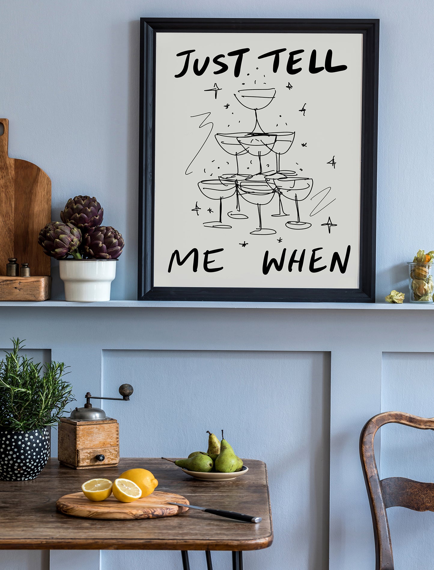 just tell me when - black