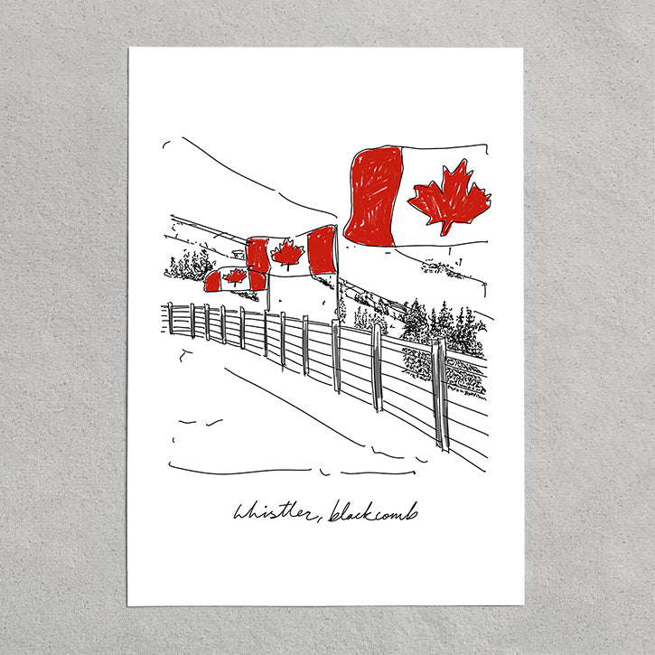 whistler mountain flag