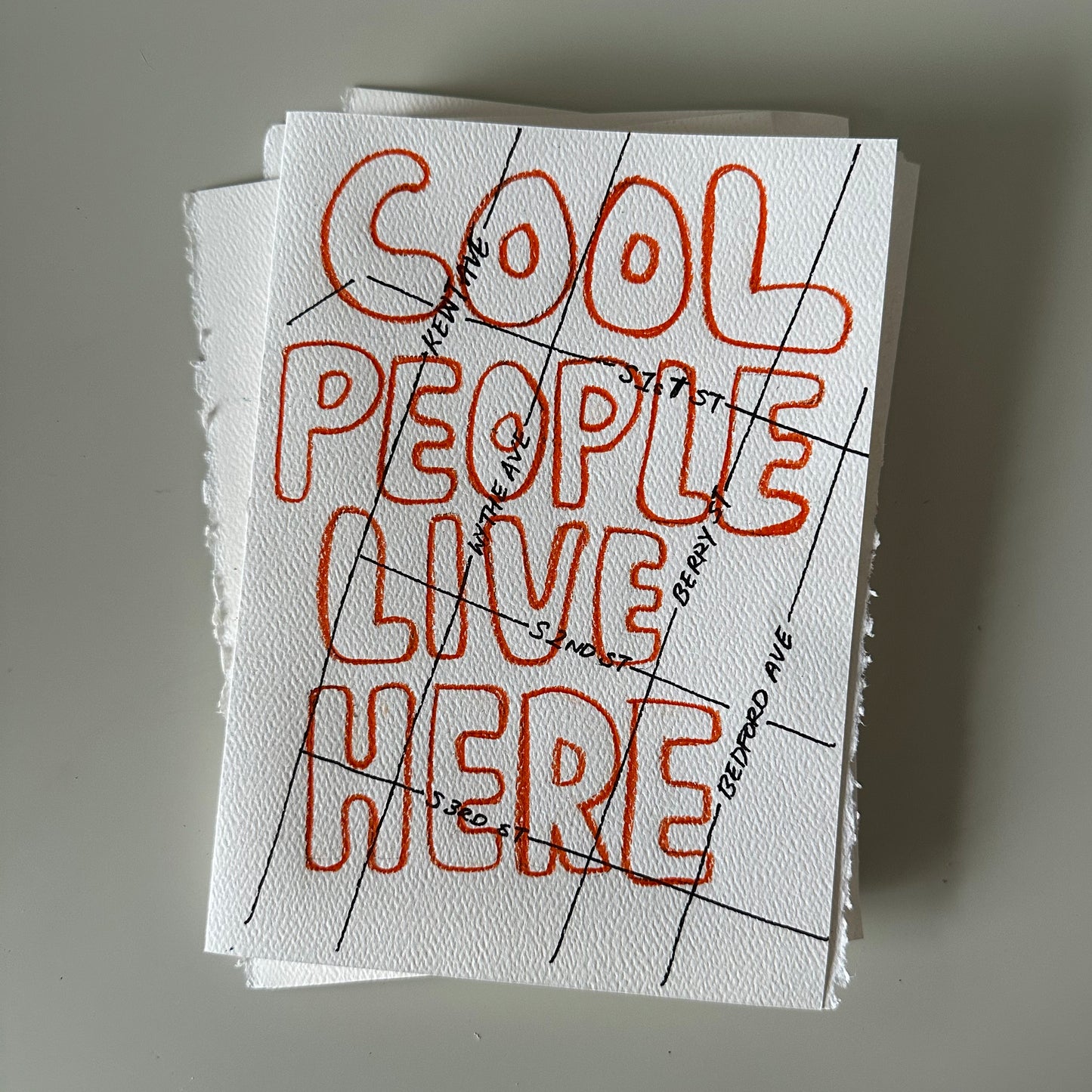 maps: williamsburg 'cool people live here'