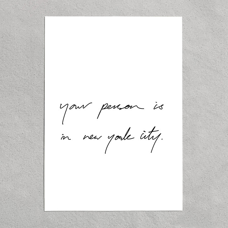 quote: "your person is in new york city."