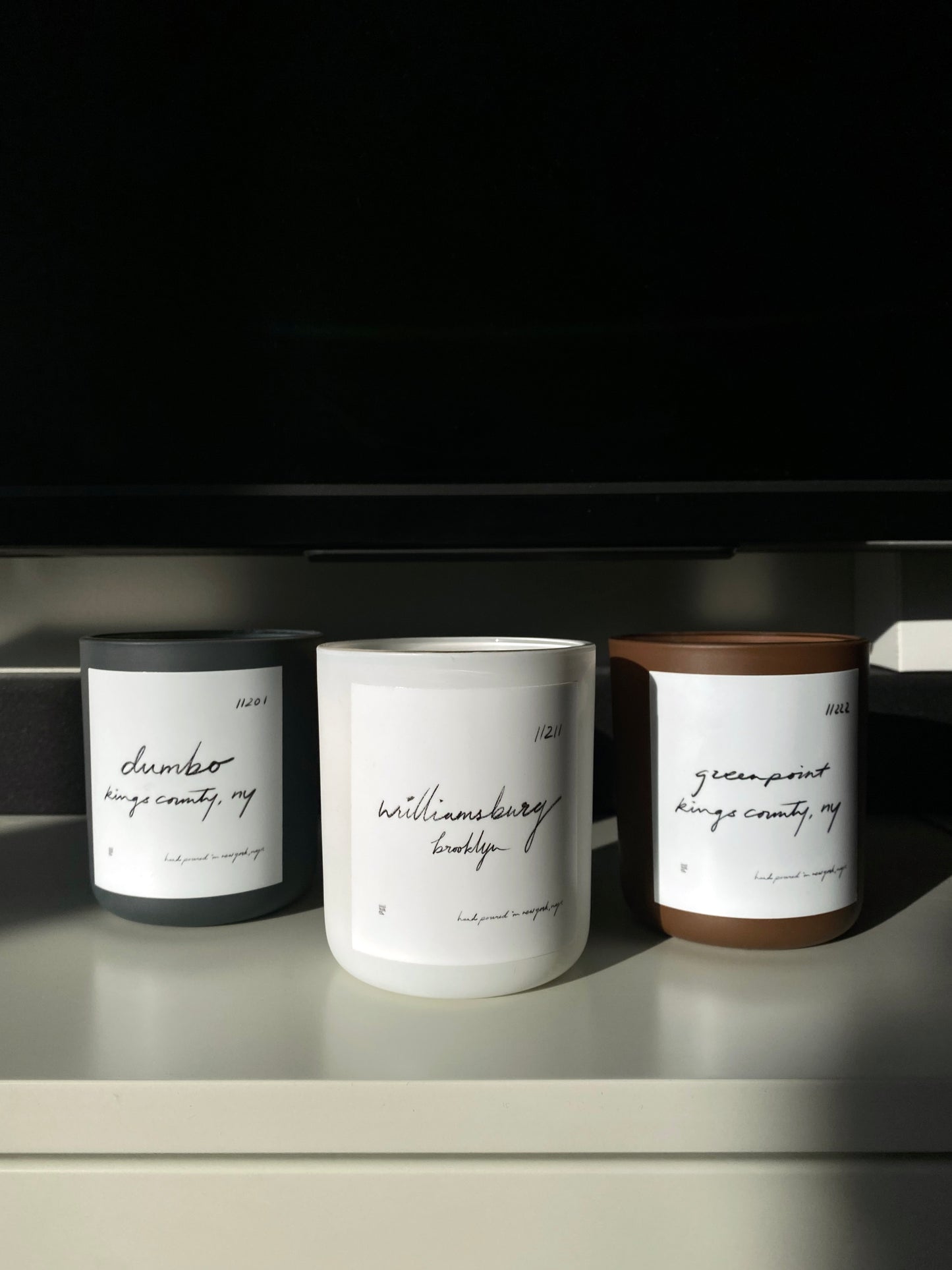 a set of 3 -- brooklyn candle set (12oz)