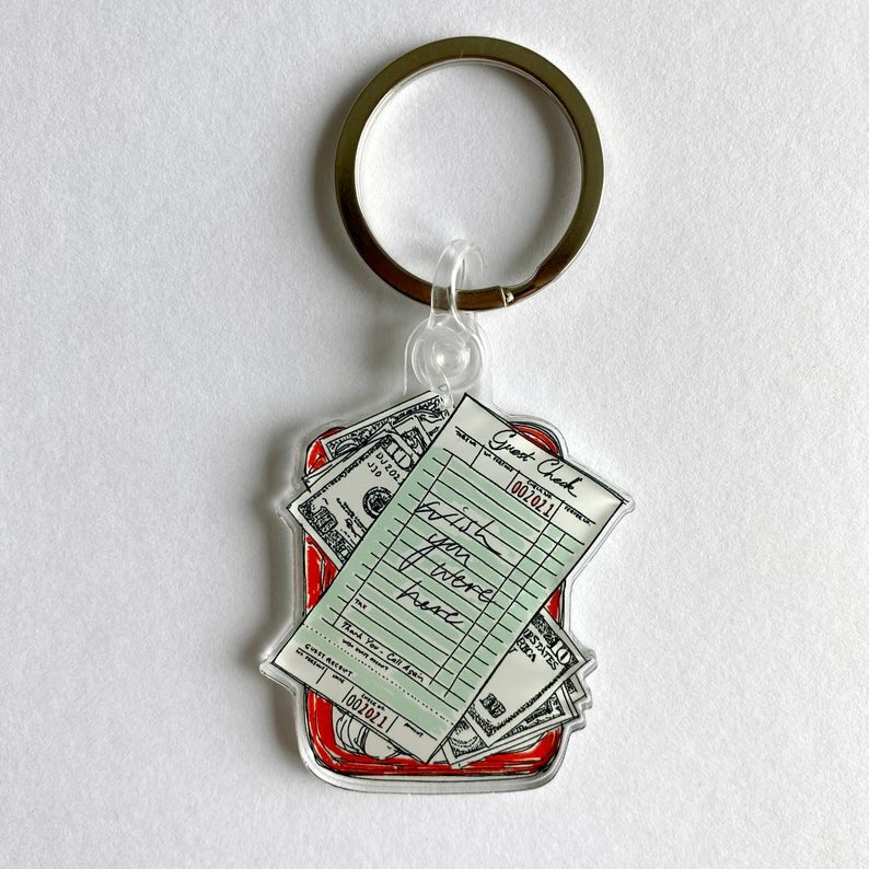 keychain: 'wish you were here'