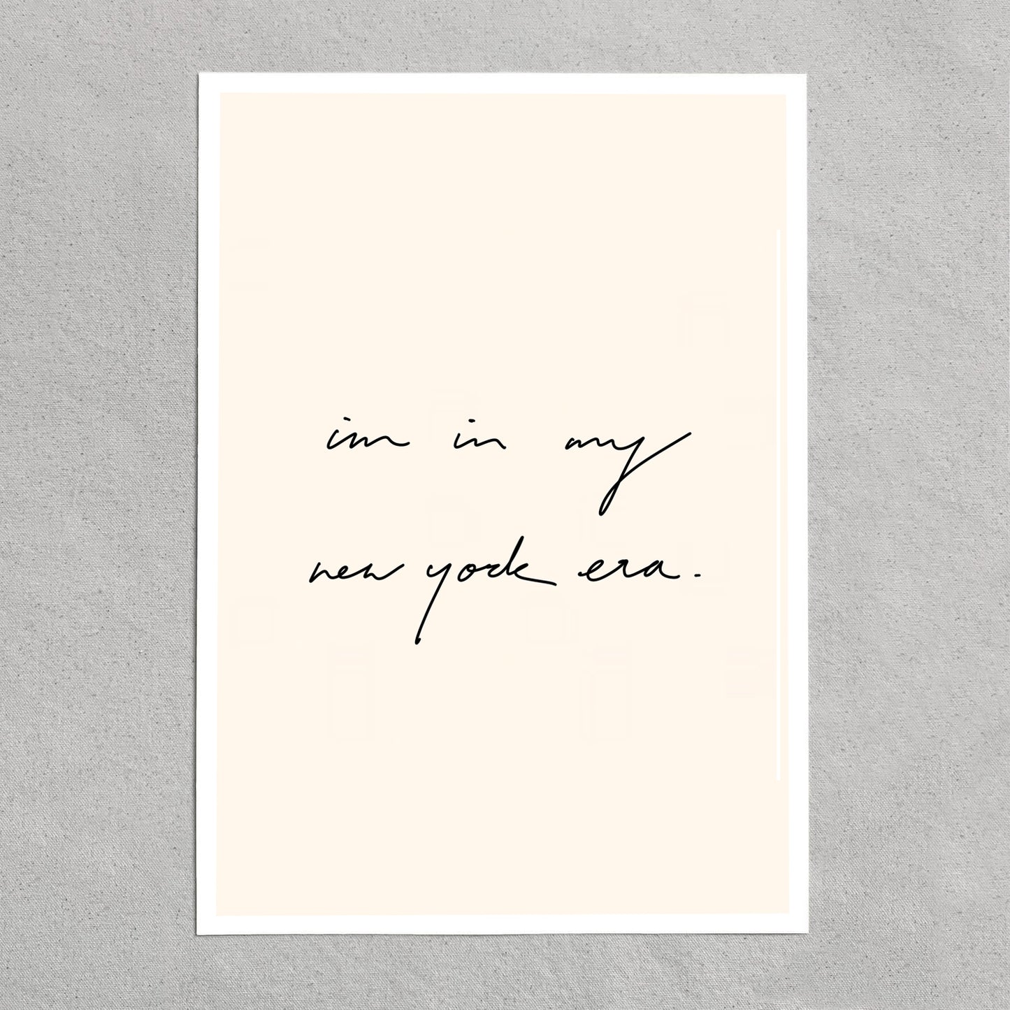 quote: "im in my new york era."