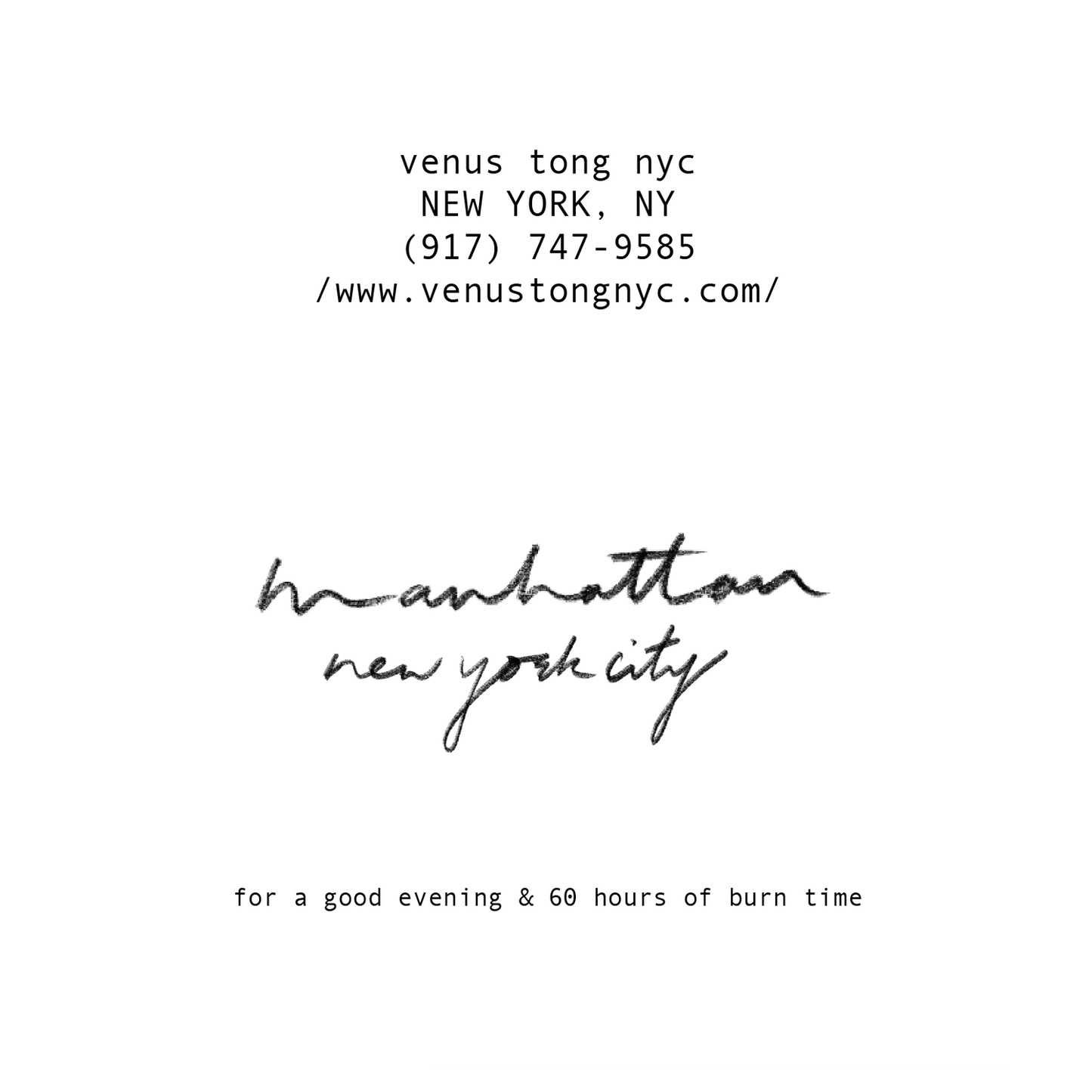 manhattan candle (12oz)
