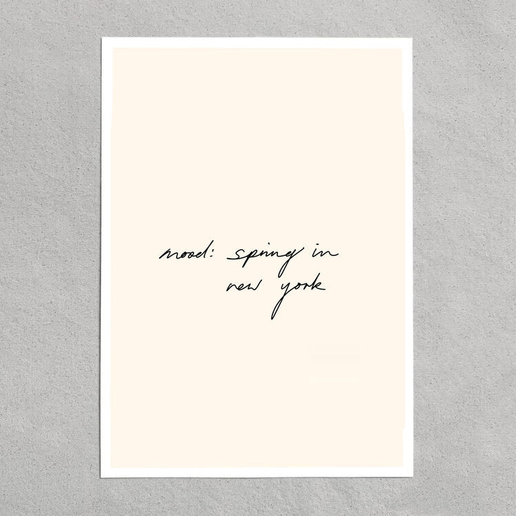 quote: "mood: spring in new york."