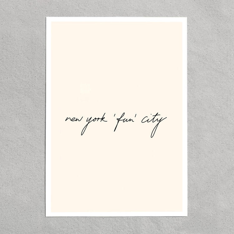 quote: "new york 'fun' city."