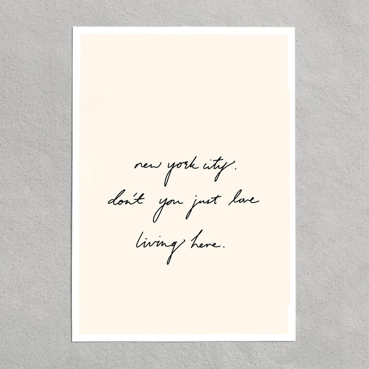 quote: "new york city. don't you just love living here."