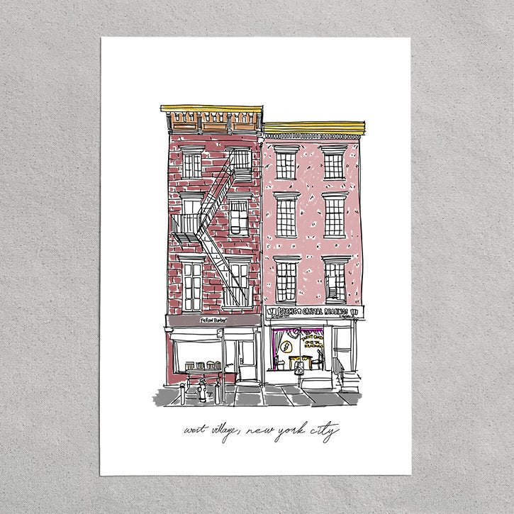 barber shop and psychic storefront