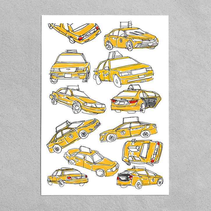 taxi cab poster
