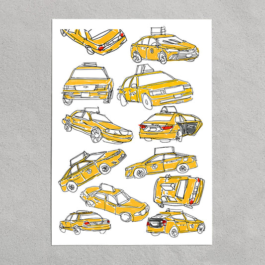 taxi cab poster