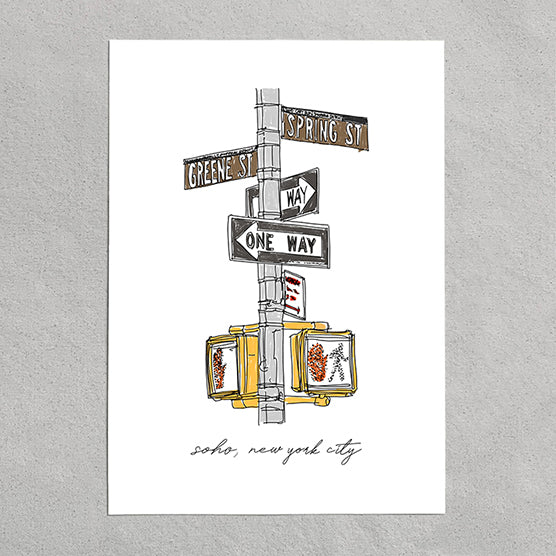 greene st and spring st
