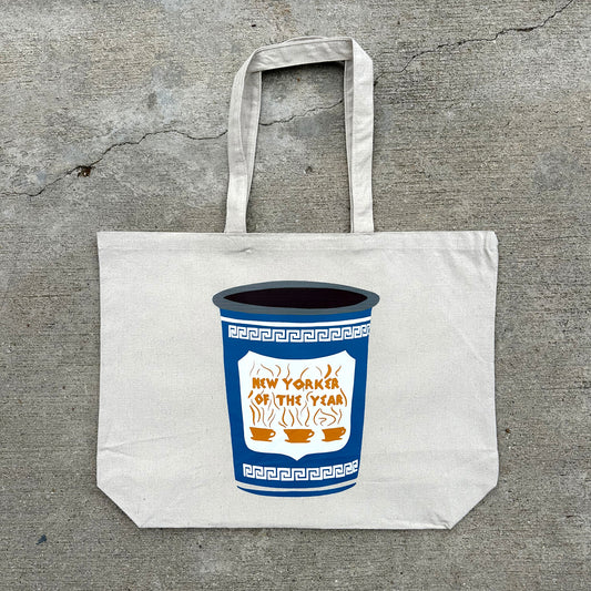 New Yorker of the year tote bag