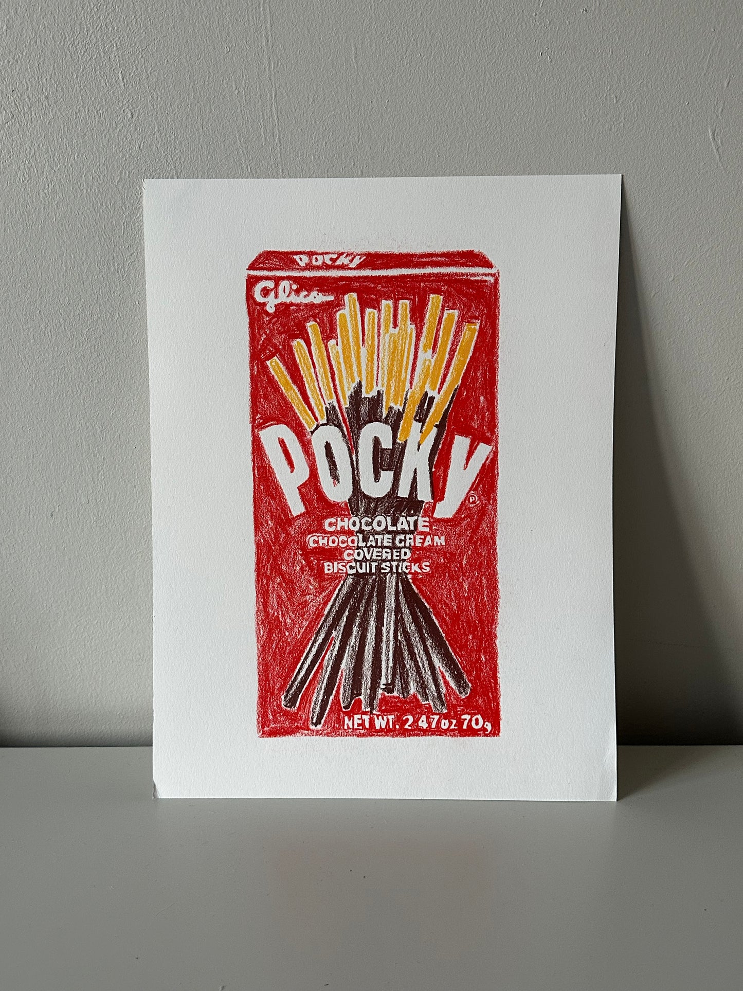 red pocky chocolate sticks