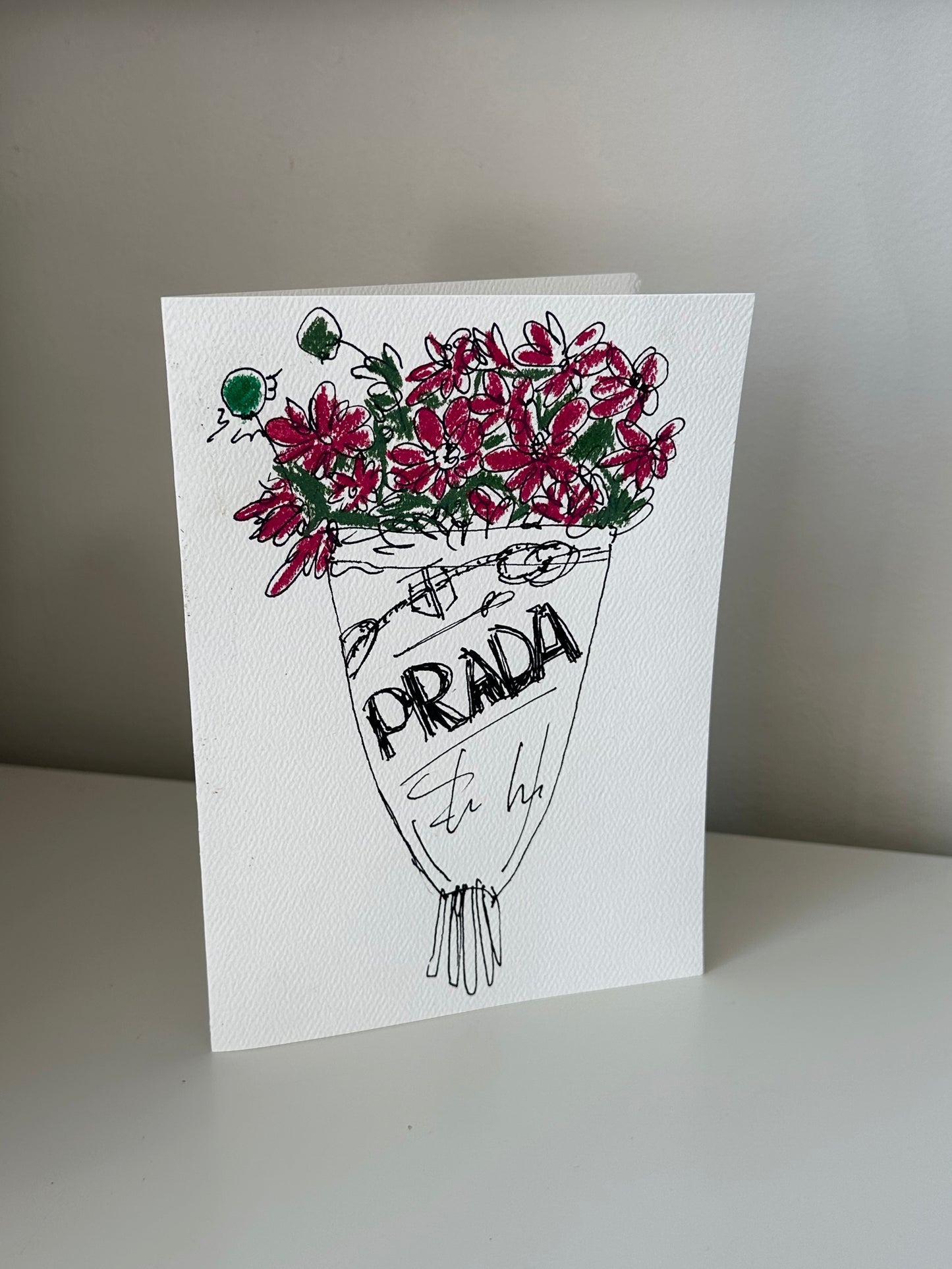 pink prada flowers