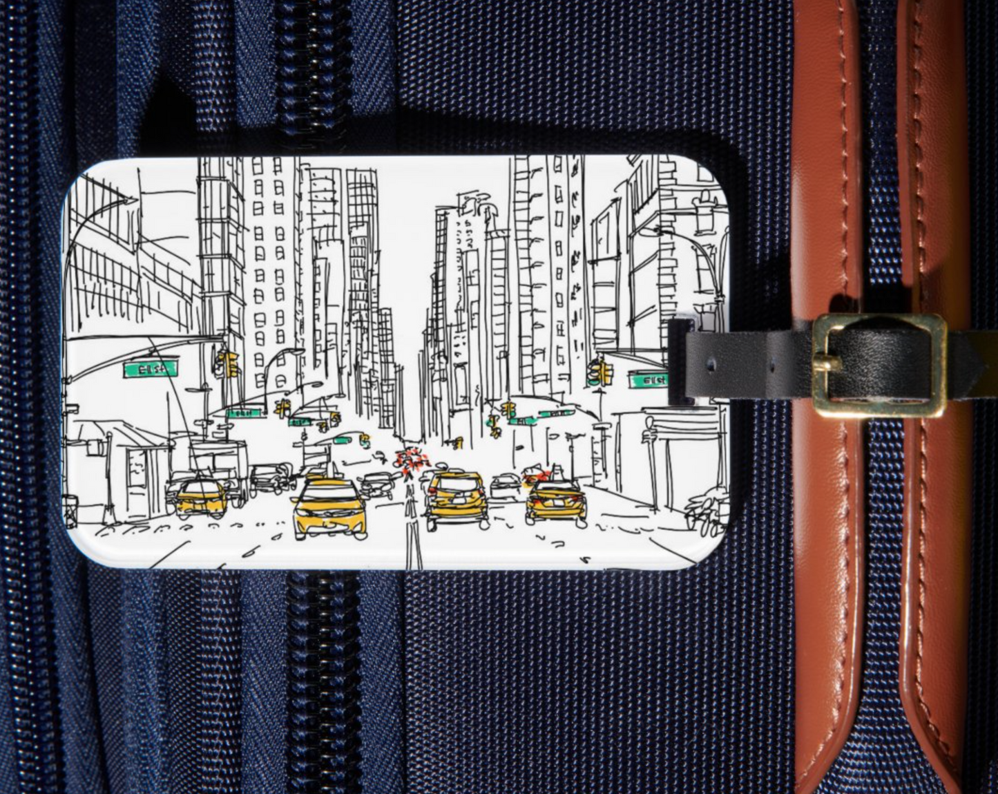 bowery taxi -- luggage tags