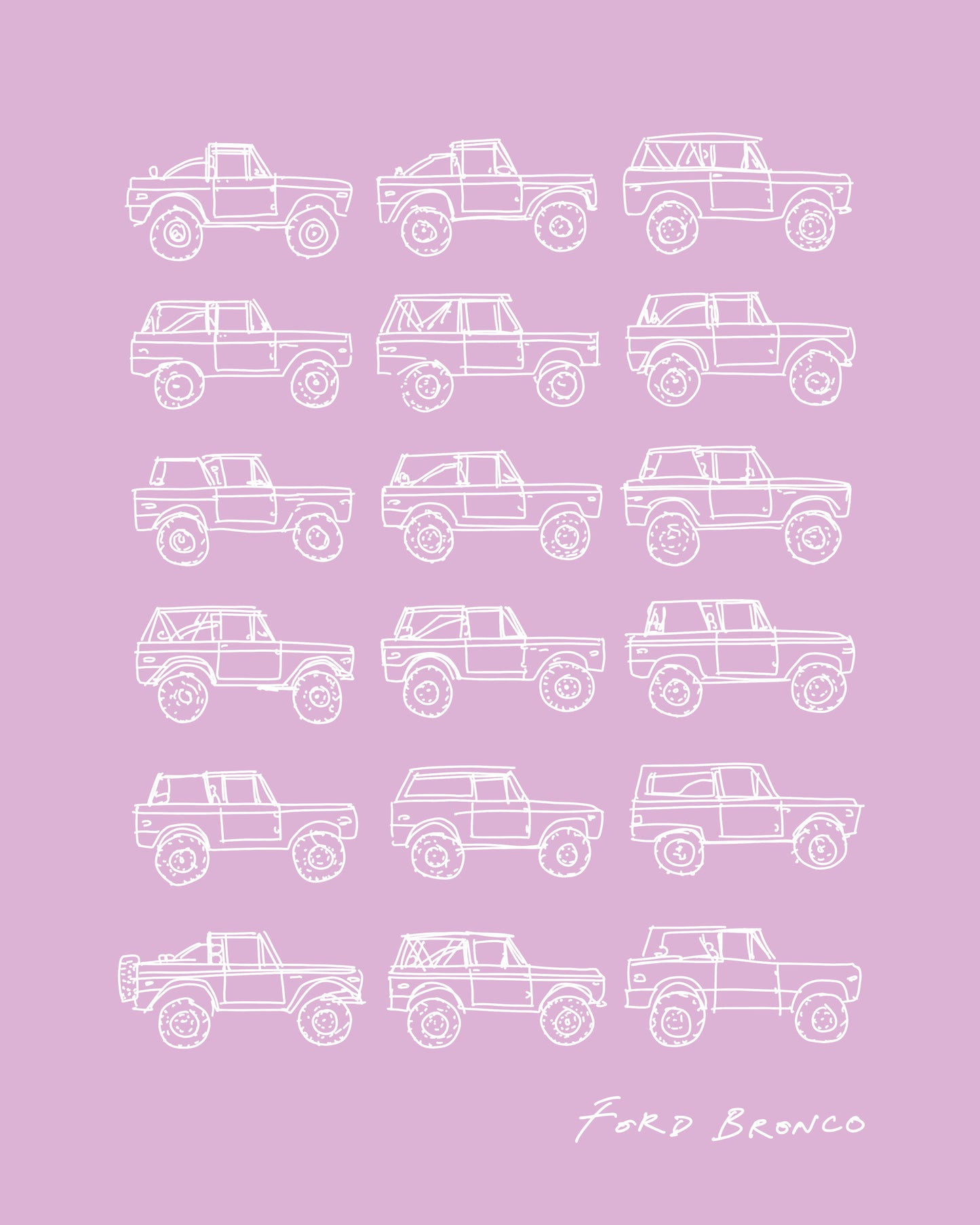 broncos print (pink)