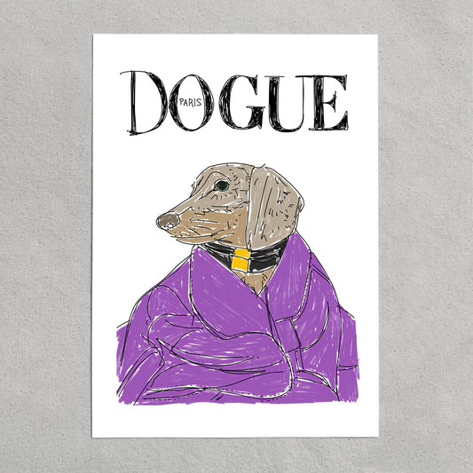 dachshund dogue portrait