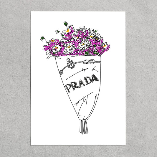prada flowers - purple