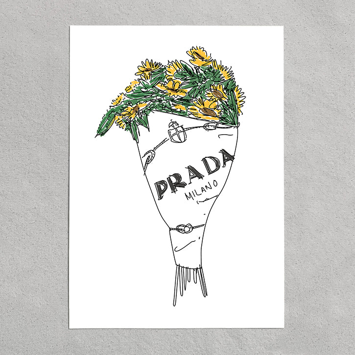 prada flowers - yellow