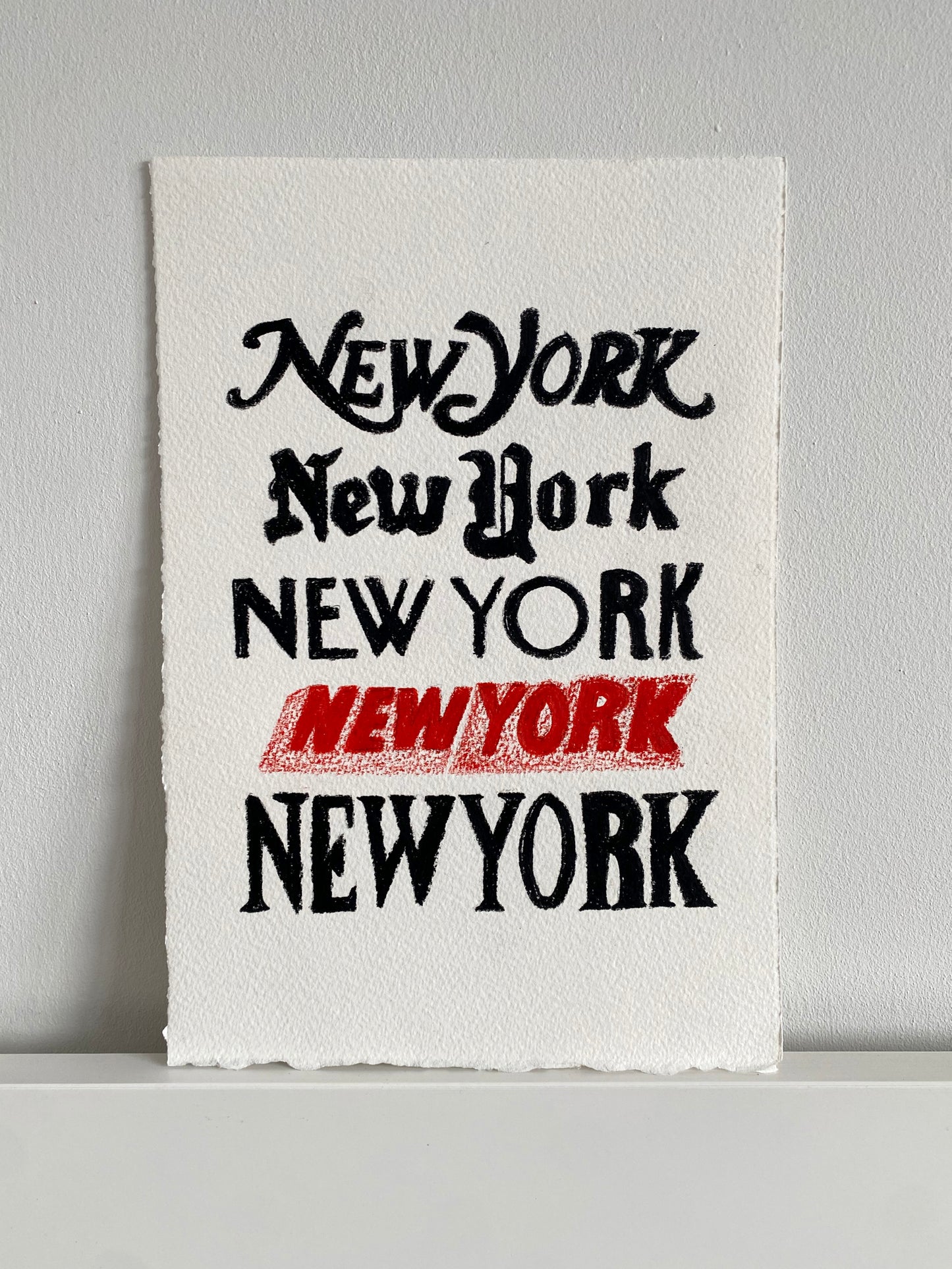 new york font print