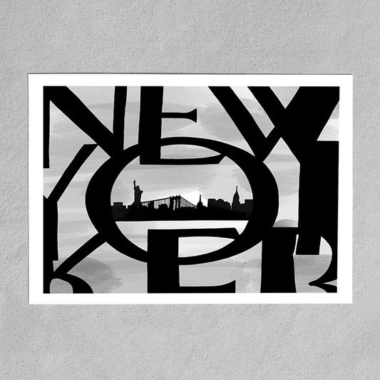 new yorker x gotham city skyline