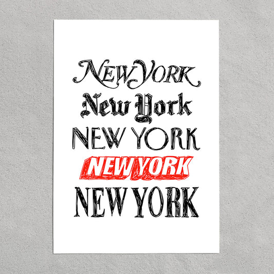 nyc font type 1